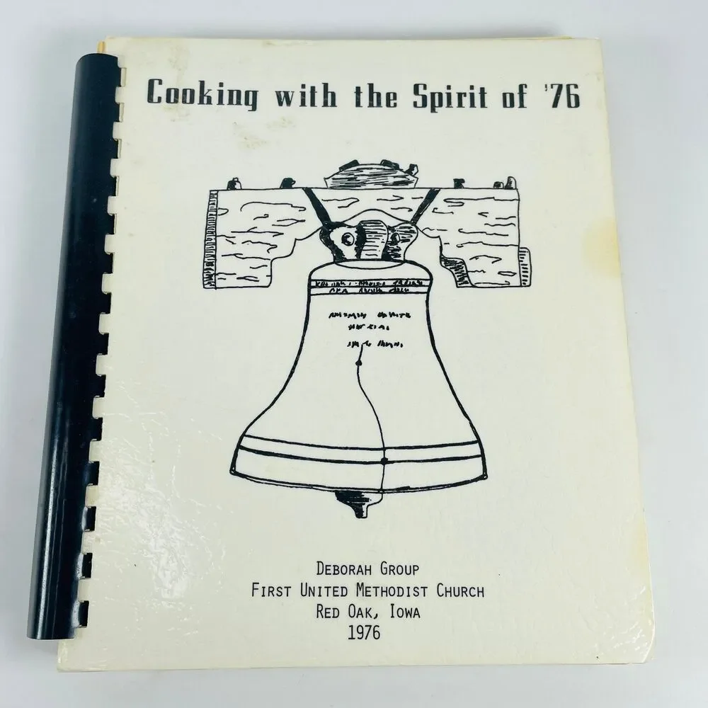 Cooking with the Spirit VTG Spiral Cookbook Red Oak Iowa First United Methodist